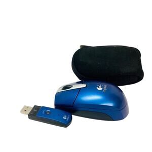 Logitech Cordless Notebook Optical Wireless Mouse With Carrying Case